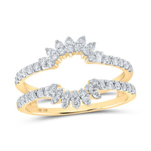 Load image into Gallery viewer, 10K Yellow Gold Round Diamond Enhancer Ring 1/2 Cttw - Splendid Jewellery