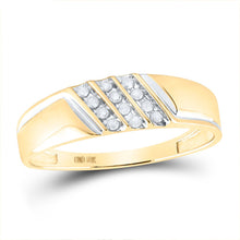 Load image into Gallery viewer, 10K Yellow Gold Round Diamond Fashion Men's Band S 8 - Splendid Jewellery