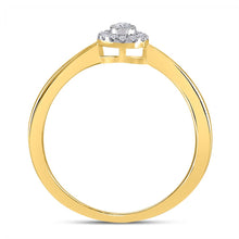 Load image into Gallery viewer, 10K Yellow Gold Round Diamond Fashion Promise Ring 1/12 Cttw - Splendid Jewellery