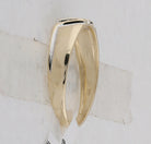 10K Yellow Gold Round Diamond Men's Channel Set Diagonal Triple Row Wedding Band - Splendid Jewellery