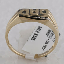 Load image into Gallery viewer, 10K Yellow Gold Round Diamond Mens Dad Father Band Ring . 0.01 Cttw - Splendid Jewellery