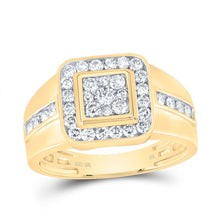 Load image into Gallery viewer, 10K Yellow Gold Round Diamond Mens Ring 1 Cttw - Splendid Jewellery