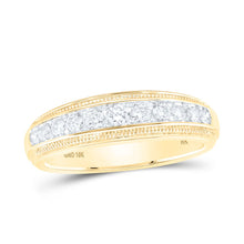 Load image into Gallery viewer, 10K Yellow Gold Round Diamond Mens Ring 1/2 Cttw - Splendid Jewellery