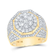 Load image into Gallery viewer, 10K Yellow Gold Round Diamond Mens Ring 2 7/8 Cttw - Splendid Jewellery