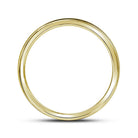 10K Yellow Gold Round Diamond Men's Wedding Band Ring 1 Cttw - Splendid Jewellery