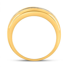Load image into Gallery viewer, 10K Yellow Gold Round Diamond Men's Wedding Band Ring 1/2 Cttw - Splendid Jewellery