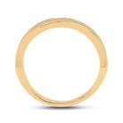 10K Yellow Gold Round Diamond Men's Wedding Band Ring 1/2 Cttw - Splendid Jewellery