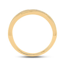 Load image into Gallery viewer, 10K Yellow Gold Round Diamond Men's Wedding Band Ring 1/2 Cttw - Splendid Jewellery