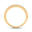10K Yellow Gold Round Diamond Men's Wedding Band Ring 1/2 Cttw - Splendid Jewellery