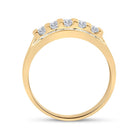 10K Yellow Gold Round Diamond Men's Wedding Channel Set Band Ring 1 Cttw - Splendid Jewellery