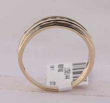 Load image into Gallery viewer, 10K Yellow Gold Round Diamond Men's Wedding Channel Set Band Ring 1/5 Cttw - Splendid Jewellery