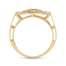 Load image into Gallery viewer, 10K Yellow Gold Round Diamond Micro - Pave Mens Ring 1/2 Cttw - Splendid Jewellery