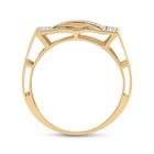 10K Yellow Gold Round Diamond Micro - Pave Mens Ring 1/2 Cttw - Splendid Jewellery