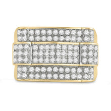 Load image into Gallery viewer, 10K Yellow Gold Round Diamond Micrp Pav Ring 1 Cttw - Splendid Jewellery