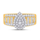 10K Yellow Gold Round Diamond Ring 1 Cttw - Splendid Jewellery