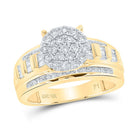 10K Yellow Gold Round Diamond Ring 1 Cttw - Splendid Jewellery