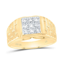 Load image into Gallery viewer, 10K Yellow Gold Round Diamond Ring 1/4 Cttw - Splendid Jewellery