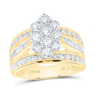 10K Yellow Gold Round Diamond Ring 2 Cttw - Splendid Jewellery
