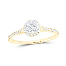 Load image into Gallery viewer, 10K Yellow Gold Round Diamond Ring 3/8 Cttw - Splendid Jewellery