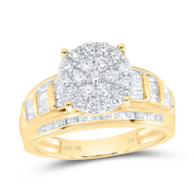 Load image into Gallery viewer, 10K Yellow Gold Round Diamond Ring 7/8 Cttw - Splendid Jewellery