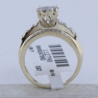 10K Yellow Gold Round Diamond Women's Cluster Bridal Wedding Engagement Ring 1/2 Cttw - Splendid Jewellery