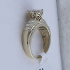 10K Yellow Gold Round Diamond Women's Cluster Bridal Wedding Engagement Ring 1/2 Cttw - Splendid Jewellery