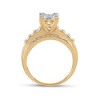10K Yellow Gold Round Diamond Women's Cluster Bridal Wedding Engagement Ring 1/2 Cttw - Splendid Jewellery