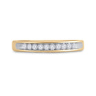 10K Yellow Gold Round Diamond Women's I Love You Band 1/5 Cttw - Splendid Jewellery
