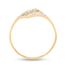 10K Yellow Gold Round Diamond Women's Mom Mother Accent Ring 1/20 Cttw - Splendid Jewellery