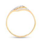 10K Yellow Gold Round Diamond Women's Mom Mother Accent Ring 1/20 Cttw - Splendid Jewellery