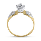 10K Yellow Gold Round Diamond Women's Mom Mother Ring 1/8 Cttw - Splendid Jewellery
