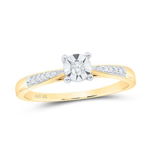 Load image into Gallery viewer, 10K Yellow Gold Round Diamond Women's Solitaire Bridal Wedding Engagement Ring 1/10 Cttw - Splendid Jewellery