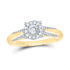 10K Yellow Gold Round Diamond Women's Solitaire Bridal Wedding Engagement Ring 1/10 Cttw - Splendid Jewellery