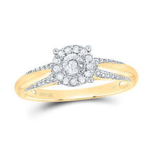 Load image into Gallery viewer, 10K Yellow Gold Round Diamond Women's Solitaire Bridal Wedding Engagement Ring 1/10 Cttw - Splendid Jewellery