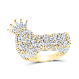 10K Yellow White Diamond Fashion 