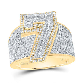 10K Yellow White Diamond Number 