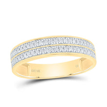 Load image into Gallery viewer, 10K Yellow White Diamond Oval Trio Ring Set 3/4 Cttw - Splendid Jewellery