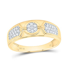 Load image into Gallery viewer, 10K Yellow White Diamond Oval Trio Ring Set 3/4 Cttw - Splendid Jewellery