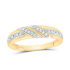 10K Yellow White Diamond Square Trio Ring Set 1/3 Cttw - Splendid Jewellery