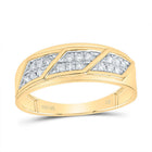 10K Yellow White Diamond Trio Ring Set 5/8 Cttw - Splendid Jewellery