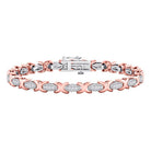 10kt Dual - Tone Gold Women's Round Diamond Link Bracelet - 1/2 Cttw | Exquisite Jewelry - Splendid Jewellery
