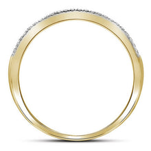 Load image into Gallery viewer, 10kt Golden Brilliance Diamond Bridal Wedding Ring Set product Side View from Splendid Jewellery