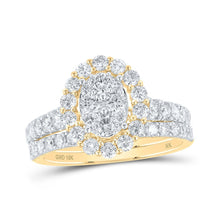 Load image into Gallery viewer, 10kt Golden Brilliance Diamond Bridal Wedding Ring Set - Splendid Jewellery