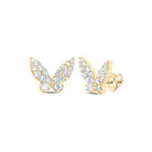 10kt Golden Butterfly Sparkle Earrings: A Mesmerizing Transformation - Splendid Jewellery
