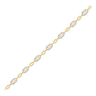 10kt Golden Geometric Diamond Fashion Bracelet - 1/2 Cttw | Splendid Jewellery - Splendid Jewellery