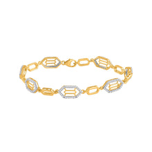 Load image into Gallery viewer, 10kt Golden Geometric Diamond Fashion Bracelet - 1/2 Cttw | Splendid Jewellery - Splendid Jewellery