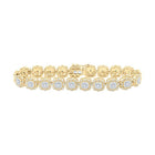 10kt Golden Glamour Diamond Square Link Fashion Bracelet - 2 - 3/8 Cttw - Splendid Jewellery