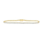 10kt Golden Heart Brilliance Bracelet - 1 Carat Total Weight of Round Diamonds - Splendid Jewellery - Splendid Jewellery