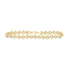 10kt Golden Heart Diamond Bracelet - Dazzling Affection - Splendid Jewellery