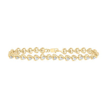 Load image into Gallery viewer, 10kt Golden Heart Diamond Bracelet - Dazzling Affection - Splendid Jewellery